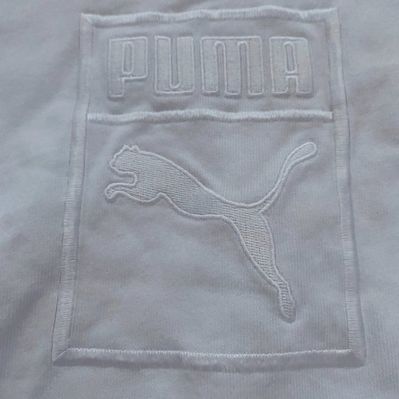 Oversized White Puma Tee - Picture 2 of 4